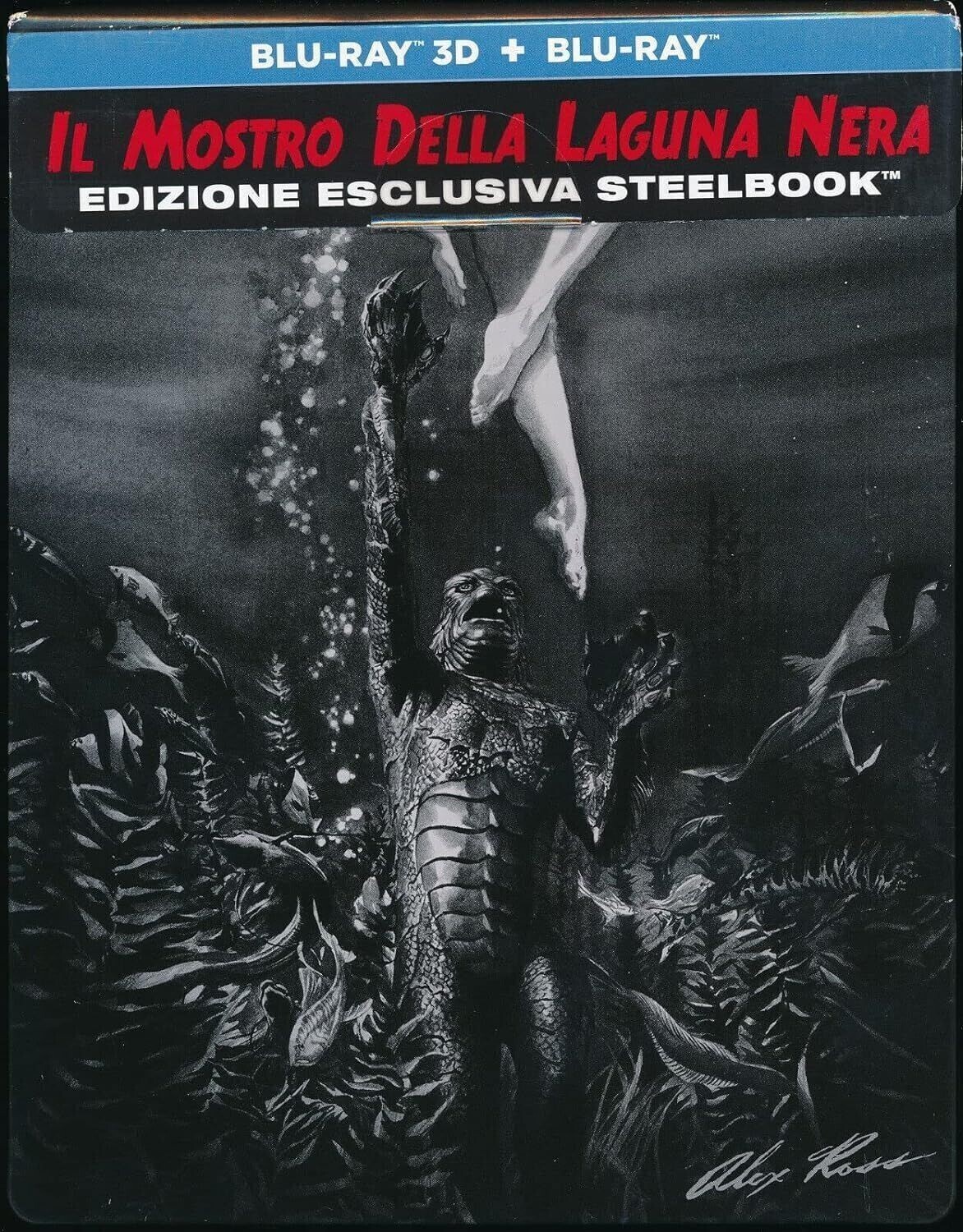 TeknoFilm - DVD – IL MOSTRO DELLA LAGUNA NERA [Steelbook - Include Le Versioni 2D e Edizione Limitata Alex Ross Art) di Jack Arnold (1954) - UNIVERSAL