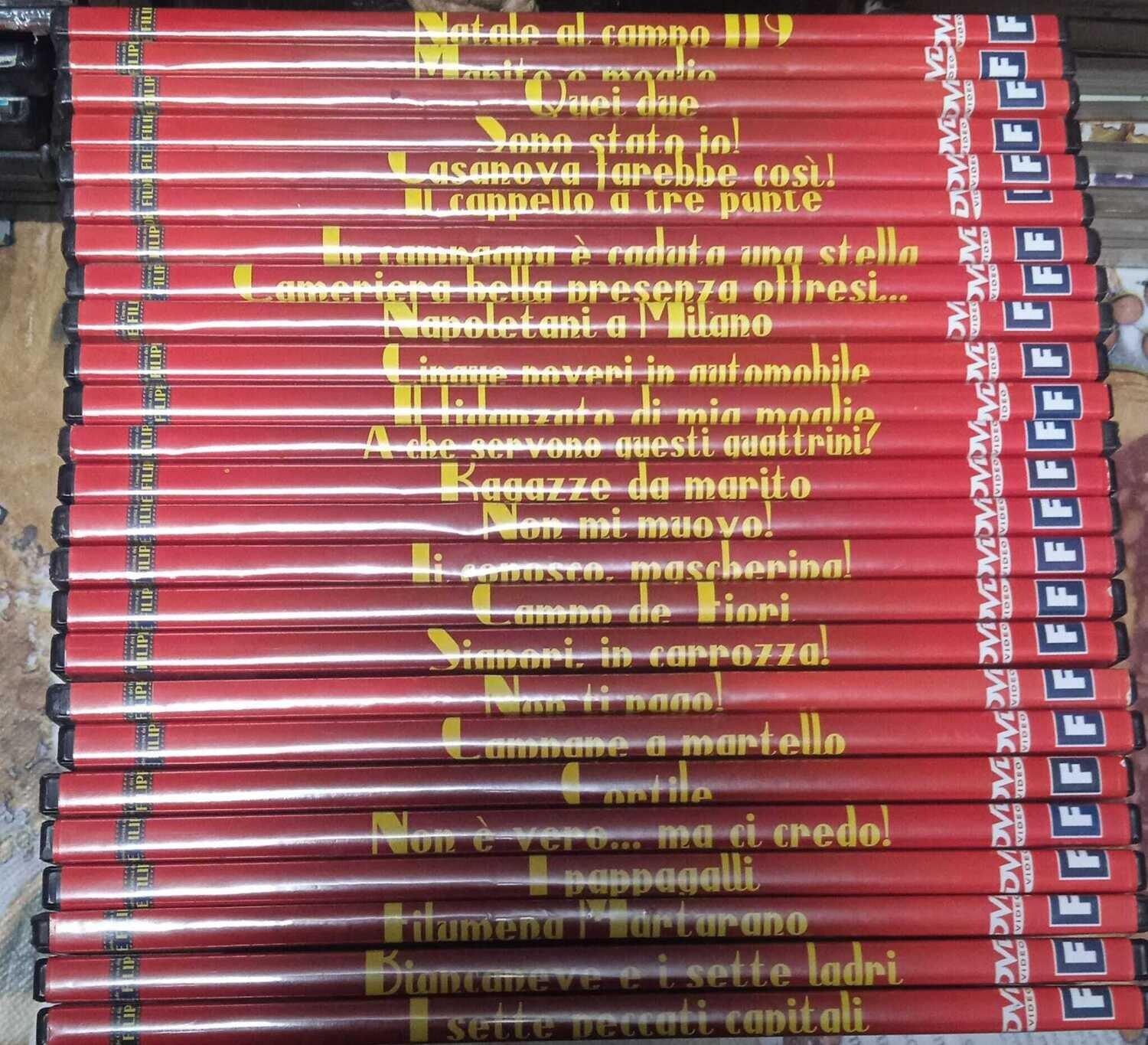 TeknoFilm - 25 DVD (Versione slim) – IL GRANDE CINEMA DEI FRATELLI DE FILIPPO di Eduardo e Peppino De Filippo - FABBRI EDITORI