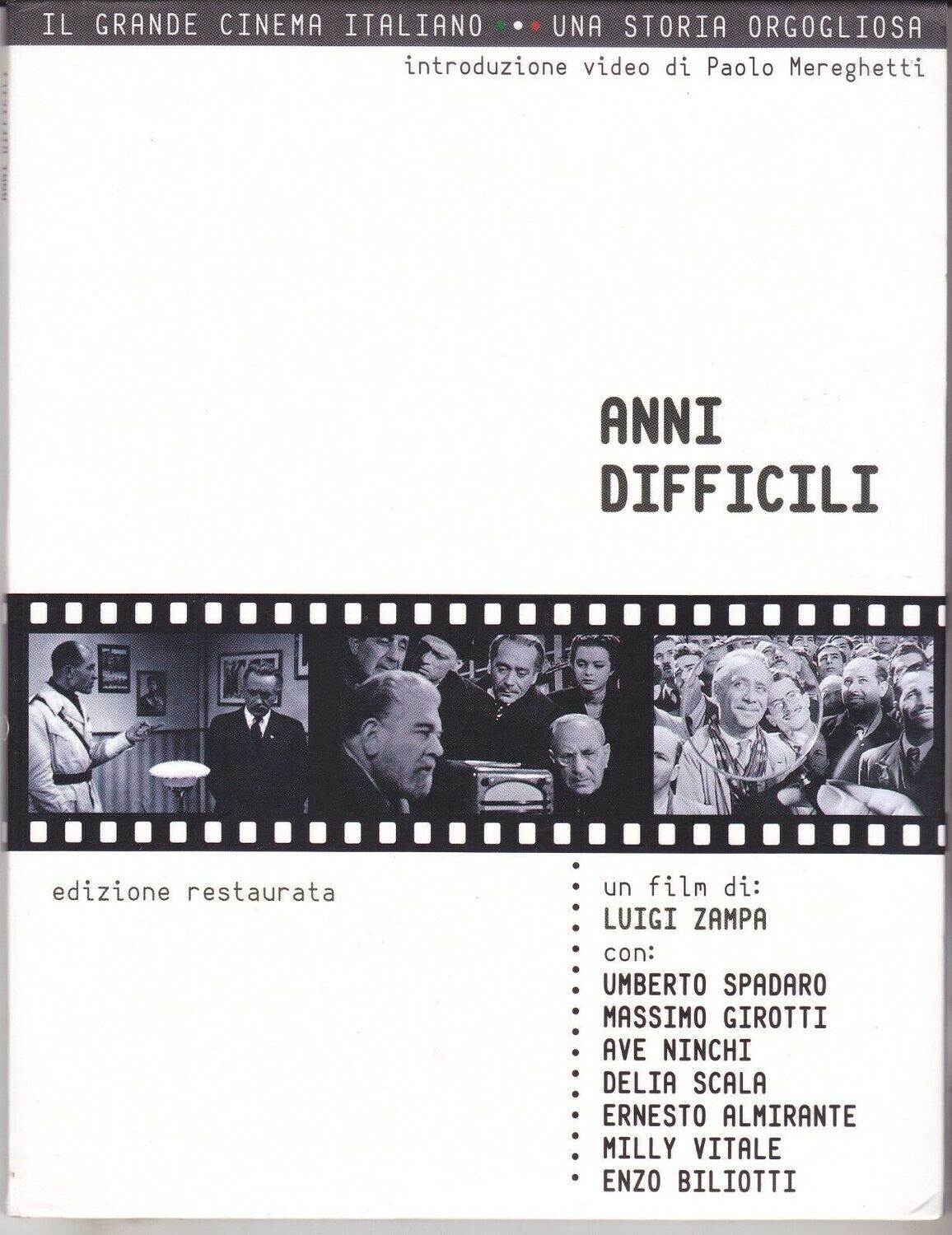 TeknoFilm - DVD – Il grande cinema Italiano: ANNI DIFFICILI di Luigi Zampa (1947) - CORRIERE DELLA SERA
