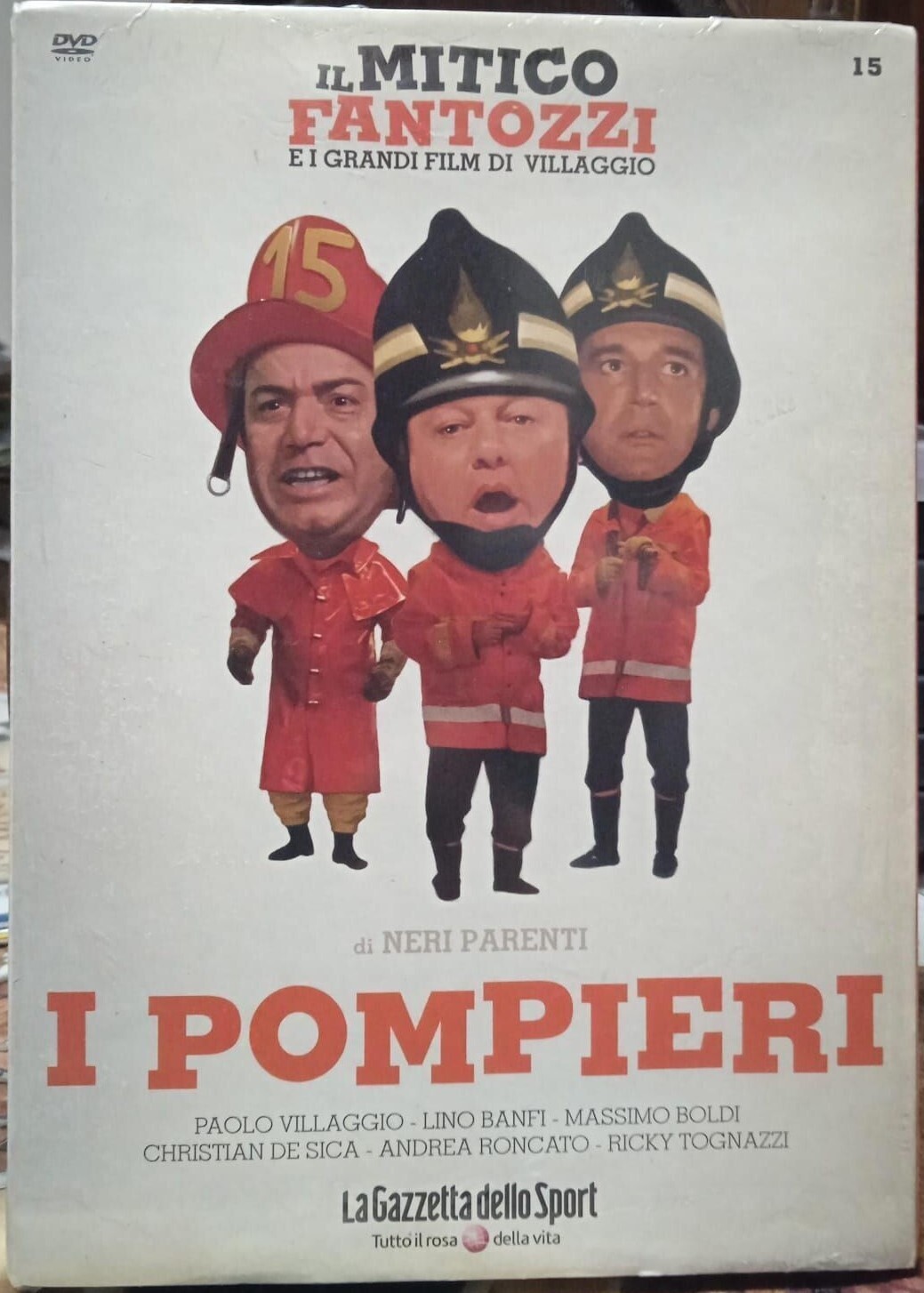 TeknoFilm - DVD – IL MITICO FANTOZZI Vol. 15 - I POMPIERI di Neri Parenti (1985) - GAZZETTA DELLO SPORT