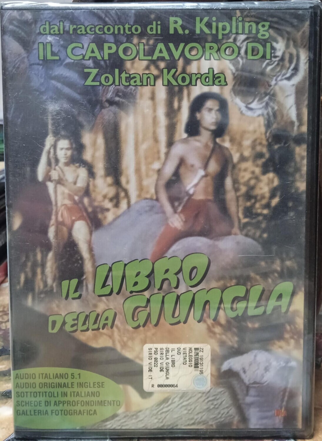 TeknoFilm - DVD – IL LIBRO DELLA GIUNGLA di Zoltán Korda (1942) - DNA