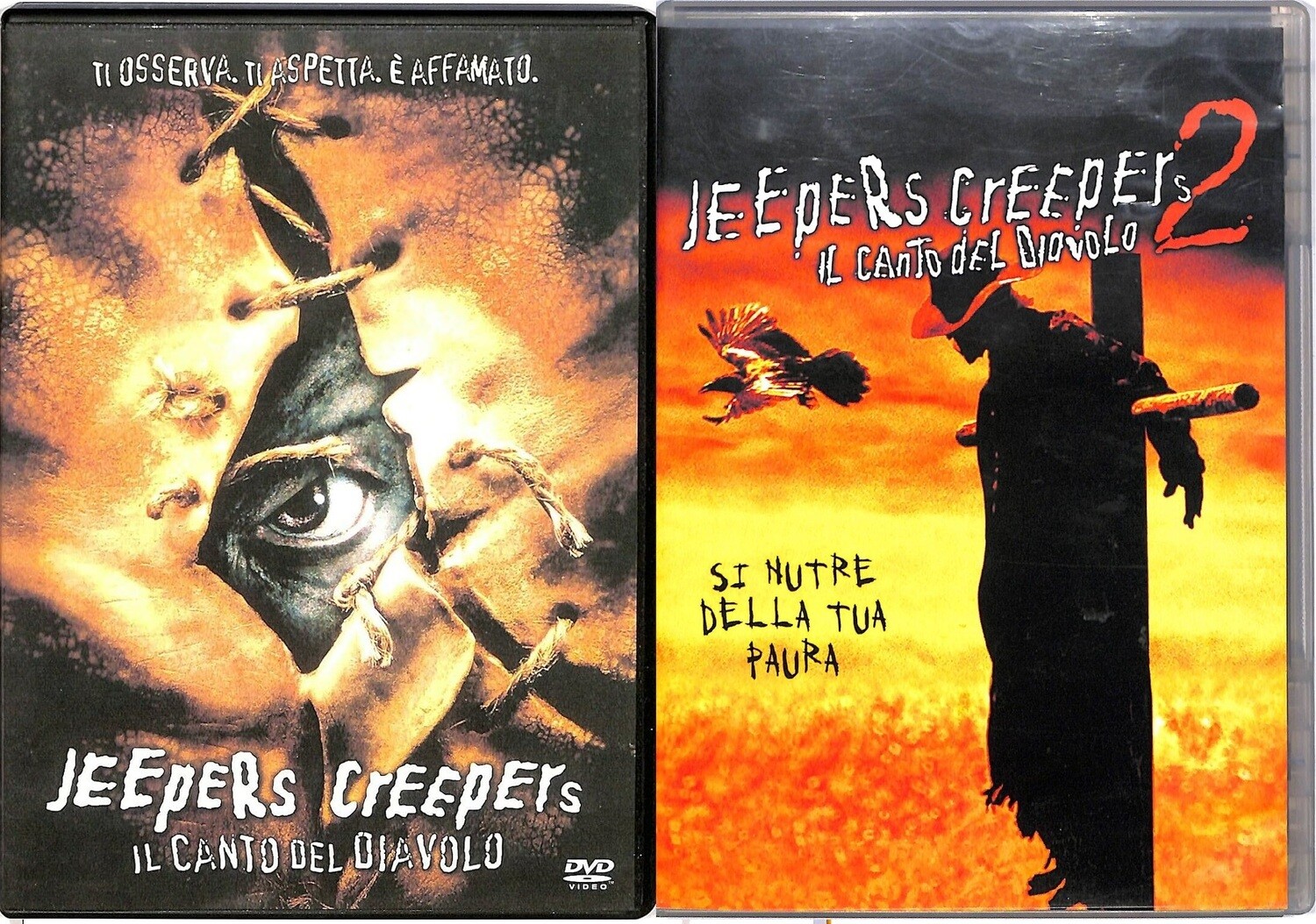 TeknoFilm - 2 DVD – JEEPERS CREEPERS - IL CANTO DEL DIAVOLO di Victor Salva (2002) BUENA VISTA + JEEPERS CREEPERS 2 - IL CANTO DEL DIAVOLO di Victor Salva (2003) FOX