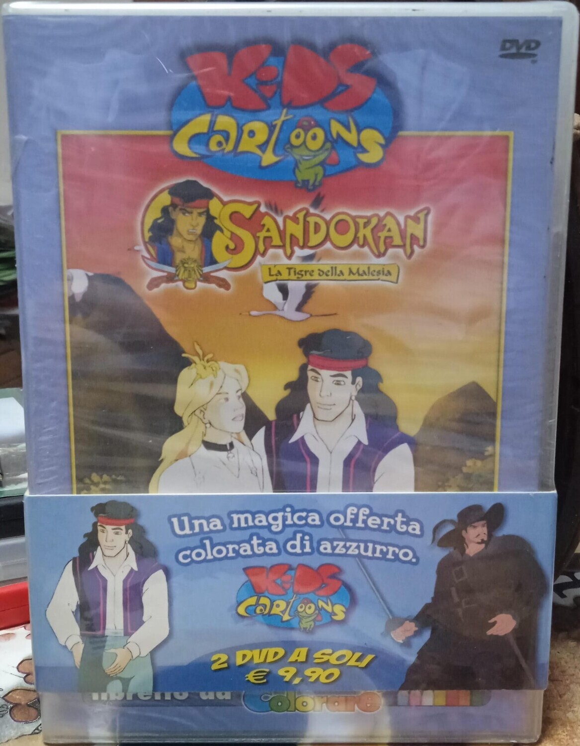 TeknoFilm - 2 DVD – SANDOKAN - LA TIGRE DELLA MALESIA + IL CORSARO NERO - KIDS CARTOON