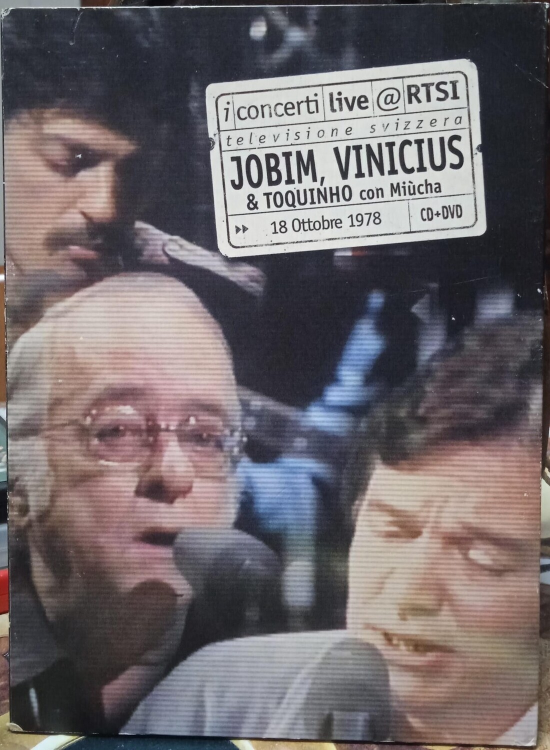 TeknoFilm -  DVD + CD - JOBIM , VINICIUS & TOQUINHO CON MIUCHA - I CONCERTI LIVE RTSI  (1978) - EDEL