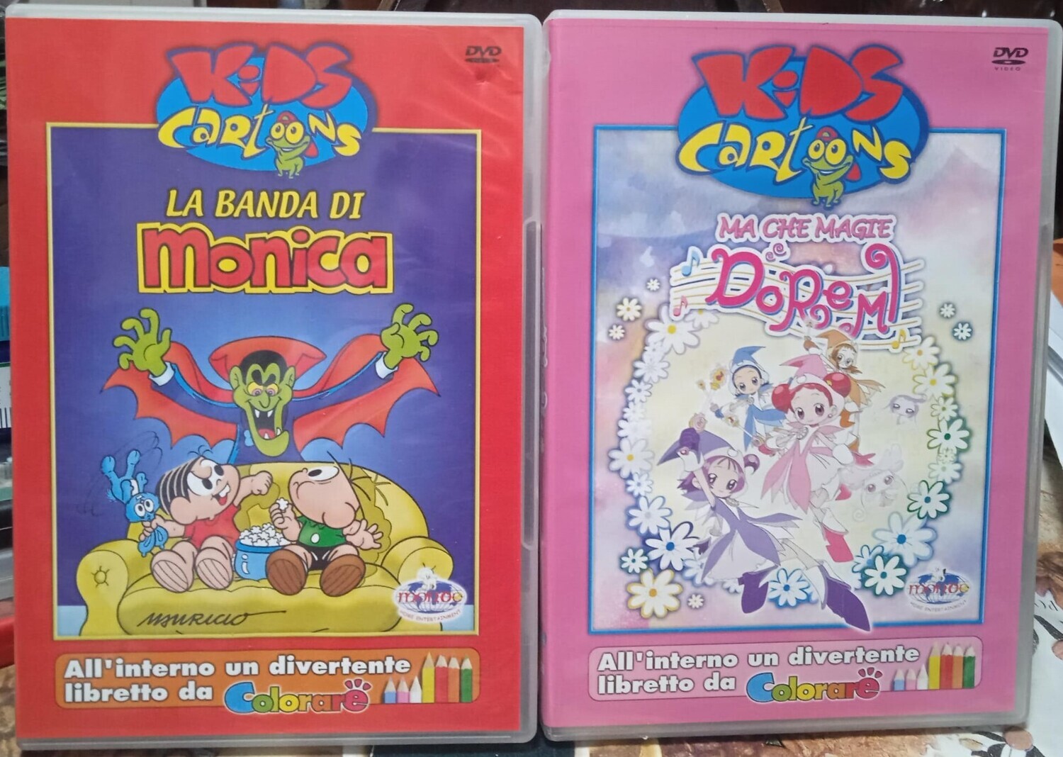 TeknoFilm -  2 DVD – MA CHE MAGIE DOREMI - LA BANDA DI MONICA - KIDS CARTOON