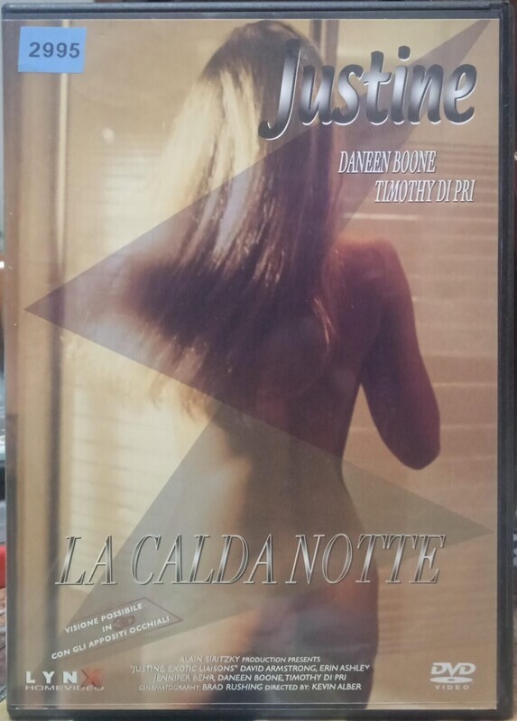 TeknoFilm - DVD – JUSTINE - LA CALDA NOTTE (Versione noleggio) di Kevin Alber (1995) - LYNX