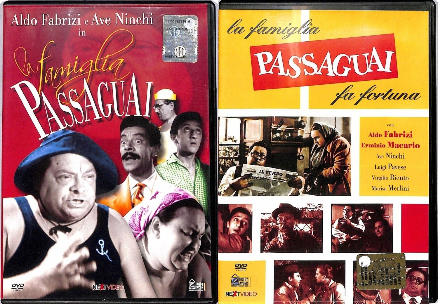 TeknoFilm - 2 DVD – LA FAMIGLIA PASSAGUAI + LA FAMIGLIA PASSAGUAI FA FORTUNA di Aldo Fabrizi (1951) - HOBBY & WORK