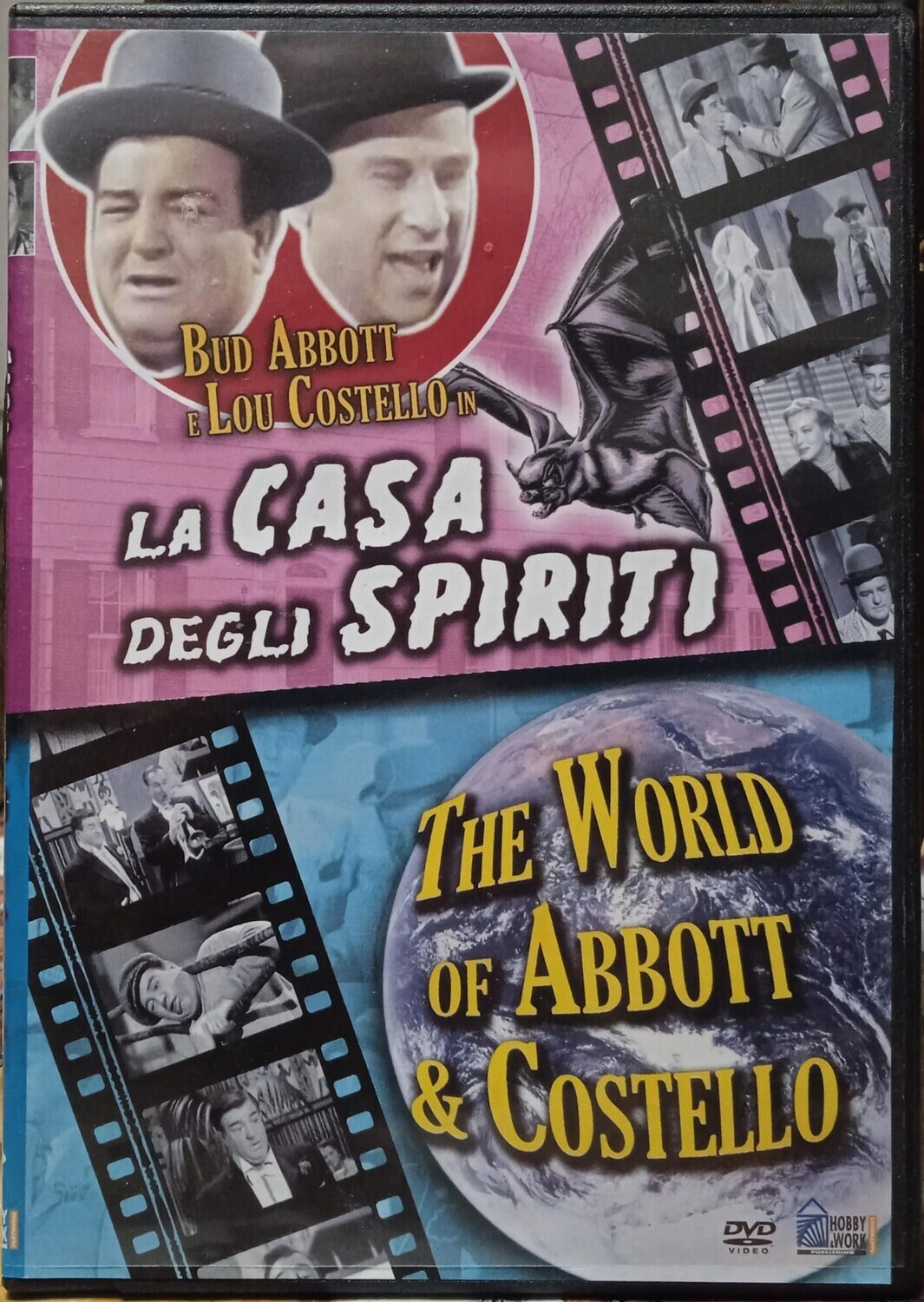 TeknoFilm - DVD (Versione slim) – LA CASA DEGLI SPIRITI DI Jean Yearbrough (1952) - THE WORLD OF ABBOTT & COSTELLO di Sideny Miller (1956) - HOBBY & WORK