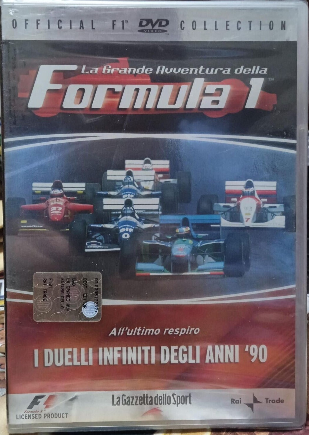 TeknoFilm - DVD – LA GRANDE AVVENTURA DELLA FORMULA 1 Vol. 01 - ALL'ULTIMO RESPIRO - I DUELLI INFINITI DEGLI ANNI 90 (2007) - GAZZETTA DELLO SPORT