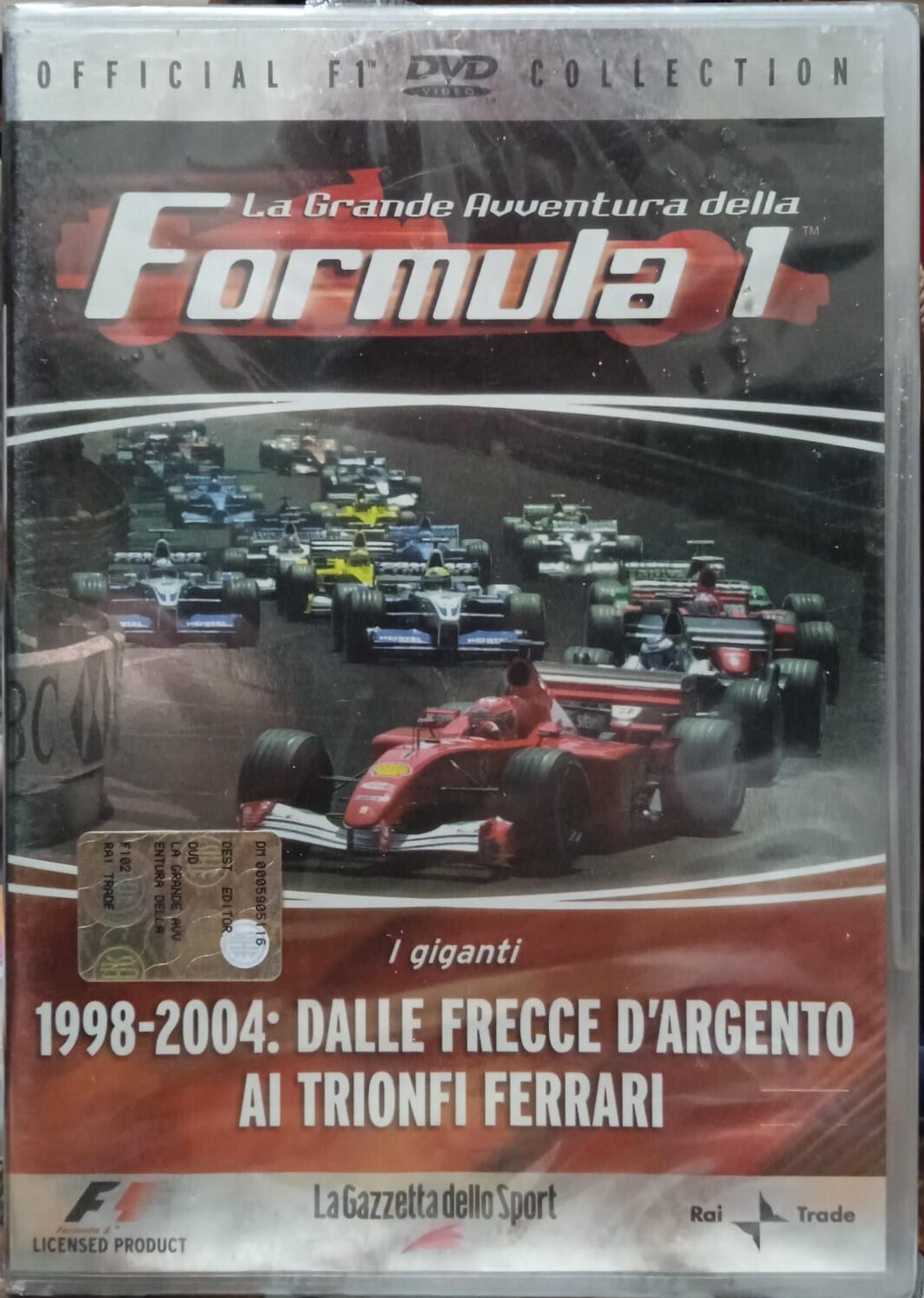TeknoFilm - DVD – LA GRANDE AVVENTURA DELLA FORMULA 1 Vol. 02 - 1998-2004 DALLE FRECCE D'ARGENTO AI TRIONFI FERRARI (2007) - GAZZETTA DELLO SPORT