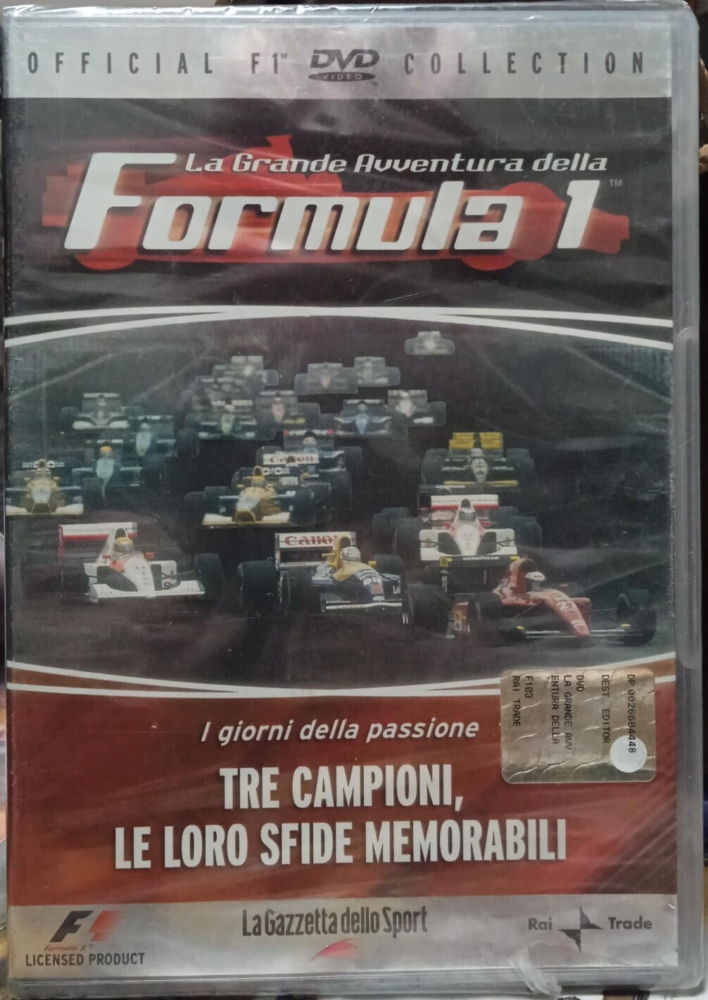 TeknoFilm - DVD – LA GRANDE AVVENTURA DELLA FORMULA 1 Vol. 03 - TRE CAMPIONI, LE LORO SFIDE MEMORABILI (2007) - GAZZETTA DELLO SPORT