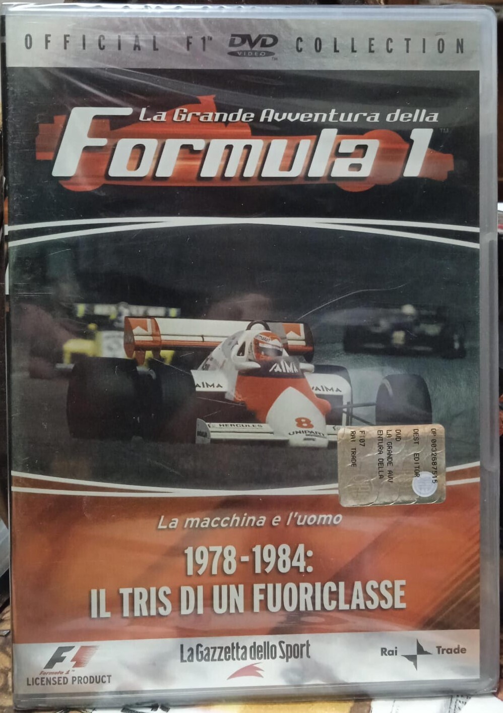 TeknoFilm - DVD – LA GRANDE AVVENTURA DELLA FORMULA 1 Vol. 07 - 1978-1984 IL TRIS DI UN FUORICLASSE (2007) - GAZZETTA DELLO SPORT