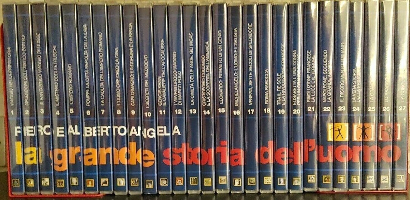 TeknoFilm - 27 DVD (Opera completa) - Piero Angela presenta: LA GRANDE STORIA DELL'UOMO (2008) - CORRIERE DELLA SERA