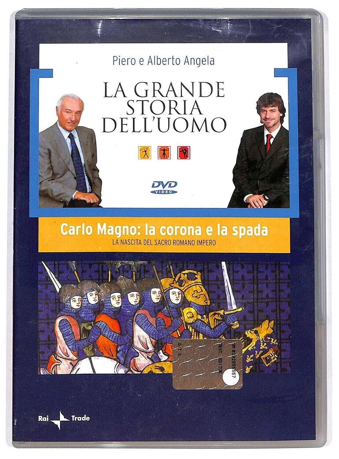 TeknoFilm – DVD – Piero angela presenta La grande storia dell'uomo N°  09 - CARLO MAGNO: LA CORONA E LA SPADA (2008) - MONDADORI