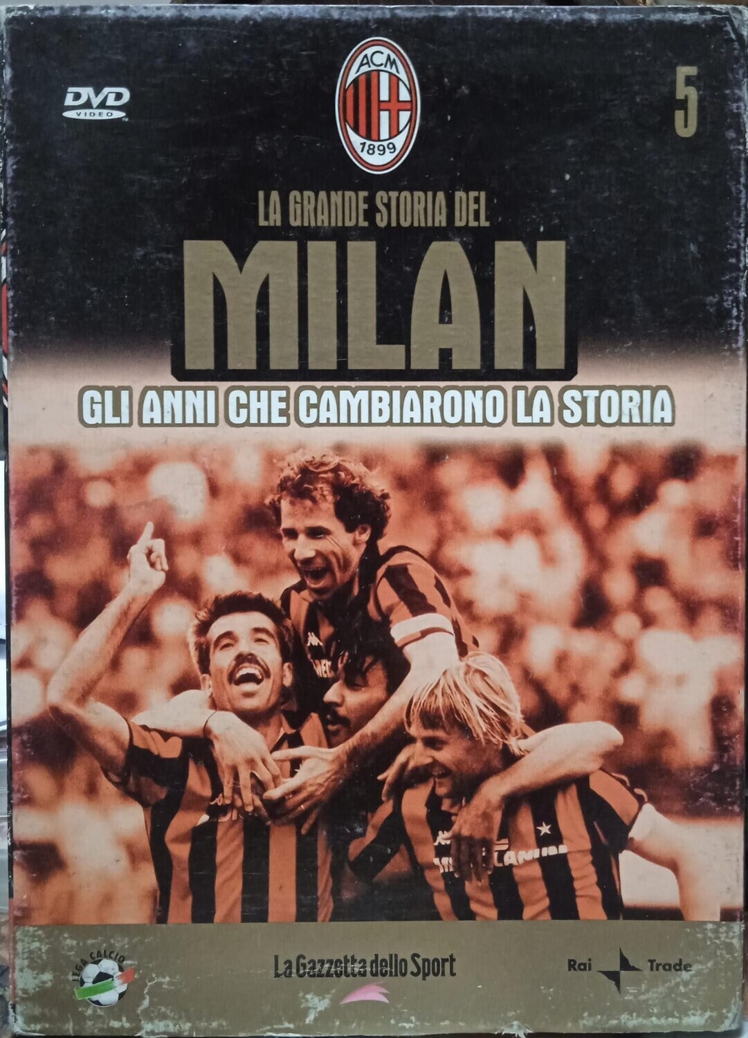 TeknoFilm – DVD – LA GRANDE STORIA DEL MILAN Vol. 05 - GLI ANNI CHE CAMBIARONO LA STORIA (2005) - GAZZETTA DELLO SPORT