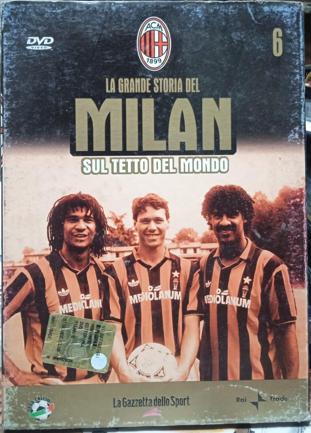 TeknoFilm – DVD – LA GRANDE STORIA DEL MILAN Vol. 06 - SUL TETTO DEL MONDO (2005) - GAZZETTA DELLO SPORT