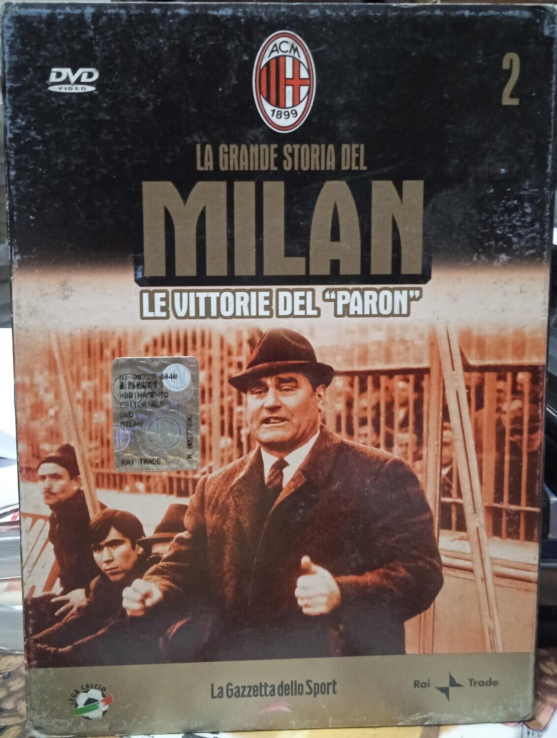 TeknoFilm – DVD – LA GRANDE STORIA DEL MILAN Vol. 02 - LE VITTORIE DEL PARON (2005) - GAZZETTA DELLO SPORT