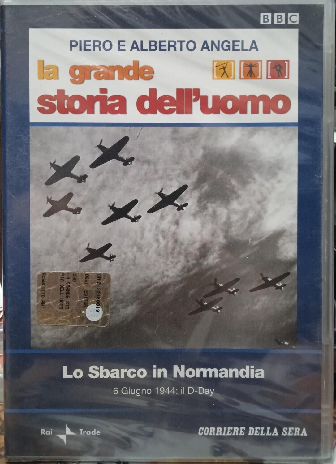 TeknoFilm – DVD – Piero angela presenta La grande storia dell'uomo N°  26 - LO SBARCO IN NORMANDIA - 6 GIUGNO 1944: IL D-DAY (2008) - CORRIERE DELLA SERA