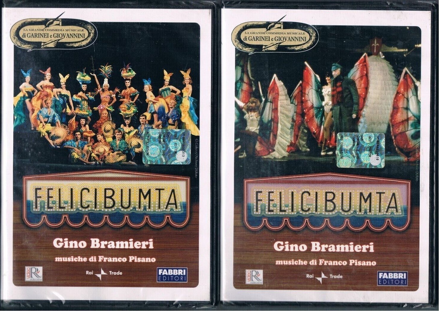 TeknoFilm - 2 DVD - La grande commedia musicale Garinei & Giovannini - FELICIBUMTA di Gino Landi (1977) - FABBRI EDITORI