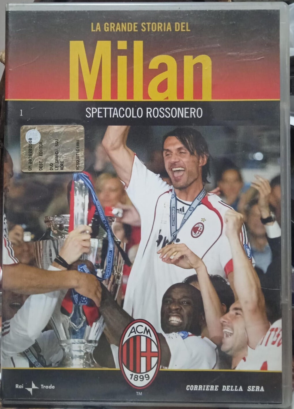 TeknoFilm – DVD – LA GRANDE STORIA DEL MILAN Vol. 01 - SPETTACOLO ROSSONERO (2007) - CORRIERE DELLA SERA