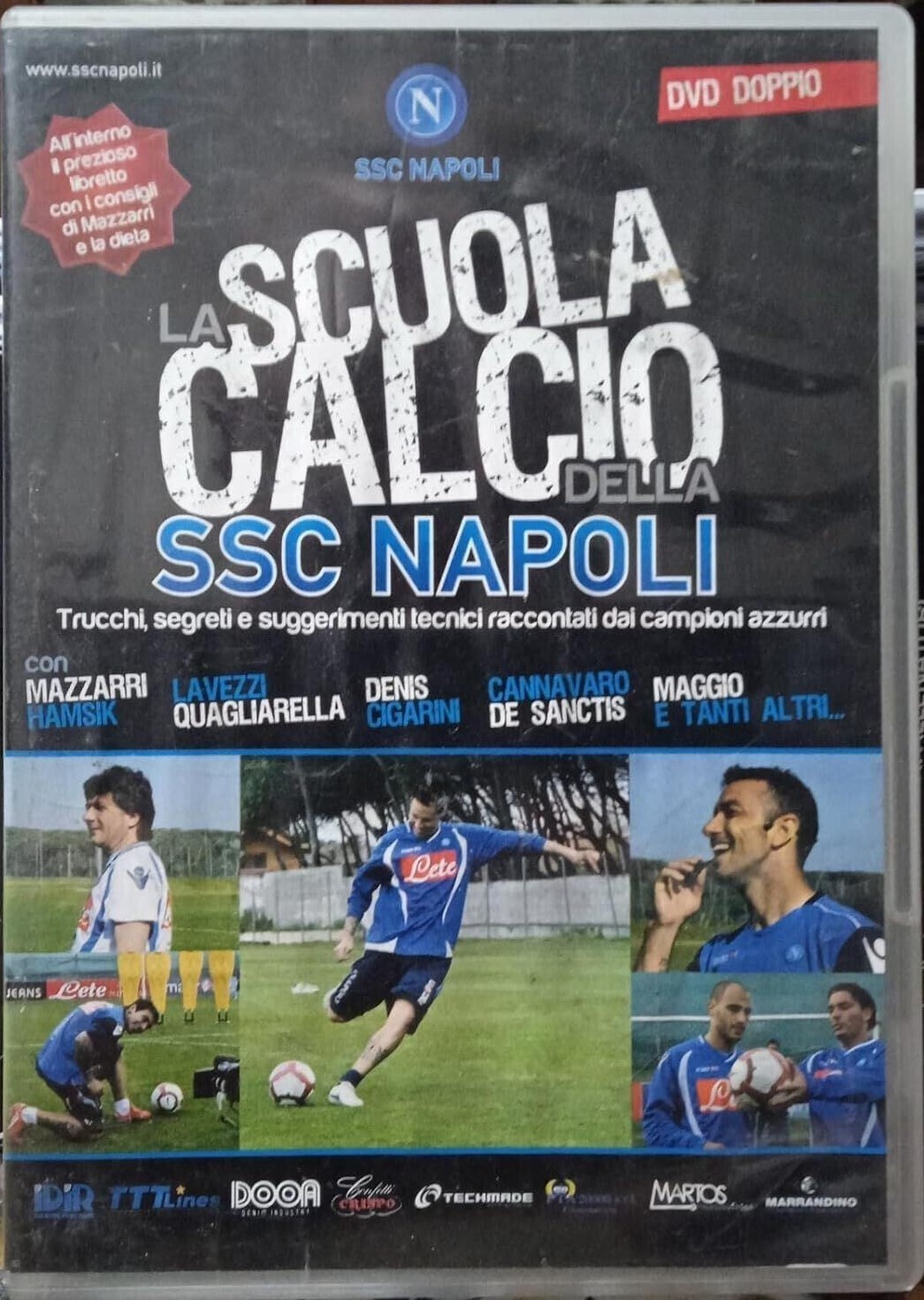 TeknoFilm - 2 DVD – LA SCUOLA CALCIO DELLA SSC NAPOLI - Trucchi, segreti e suggerimenti tecnici raccontati dai campioni azzurri - FILMAURO