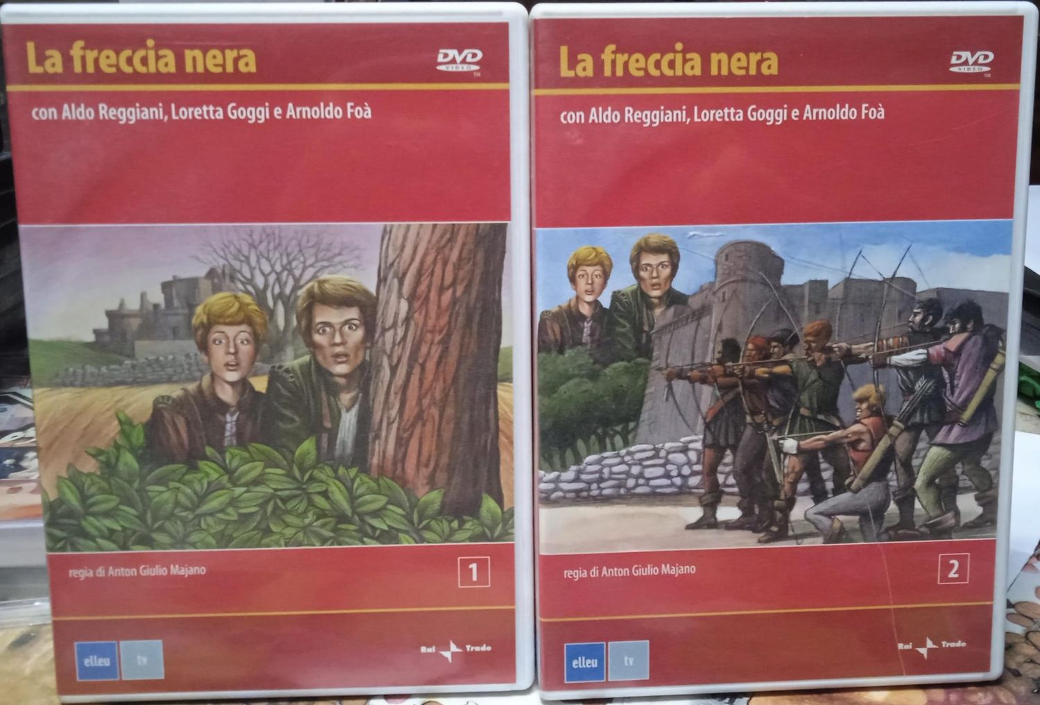 TeknoFilm - 4 DVD - LA FRECCIA NERA 1 e 2 di Anton Giulio Majano (1968) - ELLE U MULTIMEDIA