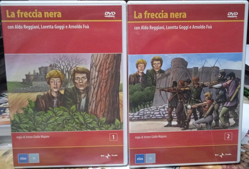 TeknoFilm - 4 DVD - LA FRECCIA NERA 1 e 2 di Anton Giulio Majano (1968) - ELLE U MULTIMEDIA