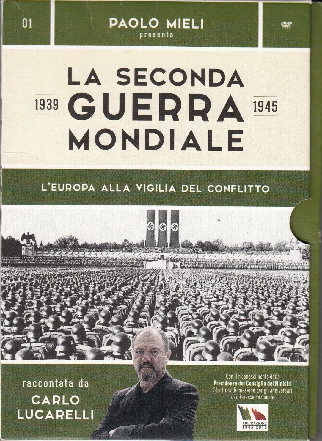 TeknoFilm – DVD – La seconda guerra Mondiale 1939/1945 Vol. 1 - L'EUROPA ALLA VIGILIA DEL CONFLITTO Raccontata da Carlo Lucarelli (2005) - GAZZETTA DELLO SPORT