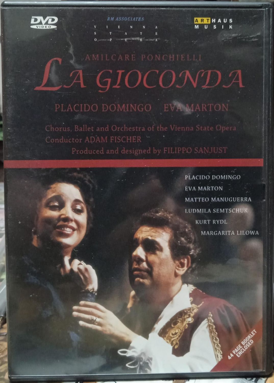 TeknoFilm - DVD – Amilcare Ponchielli - LA GIOCONDA (Chorus, ballet and Orchestra of the Vienna State Opera) di‎ Hugo Kach (1986) - ARTHAUS MUSIK
