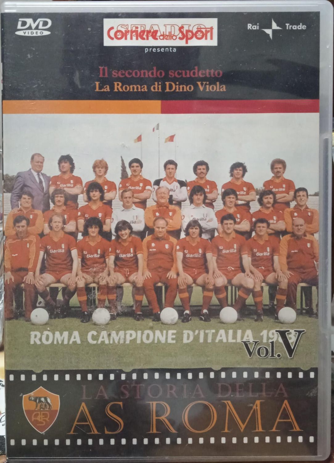 TeknoFilm – DVD – La storia dell'A.S. Roma Vol. 05 - ROMA CAMPIONE D'ITALIA 1983 (Il secondo scudetto + La Roma di Dino Viola) - CORRIERE DELLO SPORT