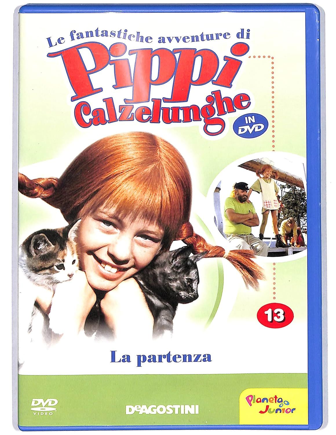 TeknoFilm - DVD – LE FANTASTICHE AVVENTURE DI PIPPI CALZELUNGHE Vol. 13 - LA PARTENZA di Olle Hellbom (1969) - DE AGOSTINI