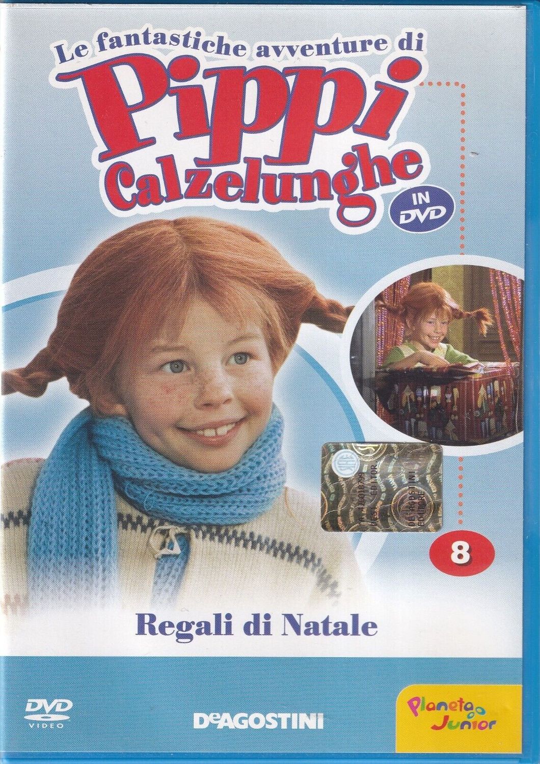 TeknoFilm – DVD – LE FANTASTICHE AVVENTURE DI PIPPI CALZELUNGHE Vol. 08 - REGALI DI NATALE di Olle Hellbom (1969) - DE AGOSTINI