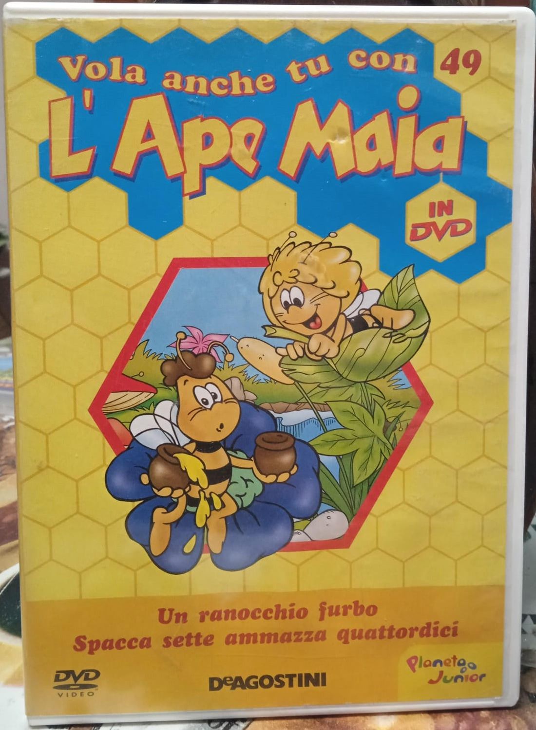 TeknoFilm – DVD – L'APE MAIA Stag. 02 - Vol. 49 (2 Ep. Un ranocchio furbo + Spacca sette ammazza quattordici) di Hiroshi Saitō (1975) - DE AGOSTINI