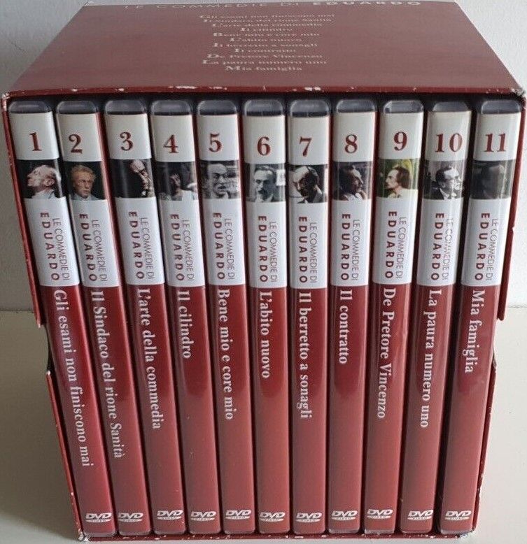TeknoFilm - Box 11 DVD – LE COMMEDIE DI EDUARDO di Eduardo De Filippo - REPUBBLICA/L'ESPRESSO