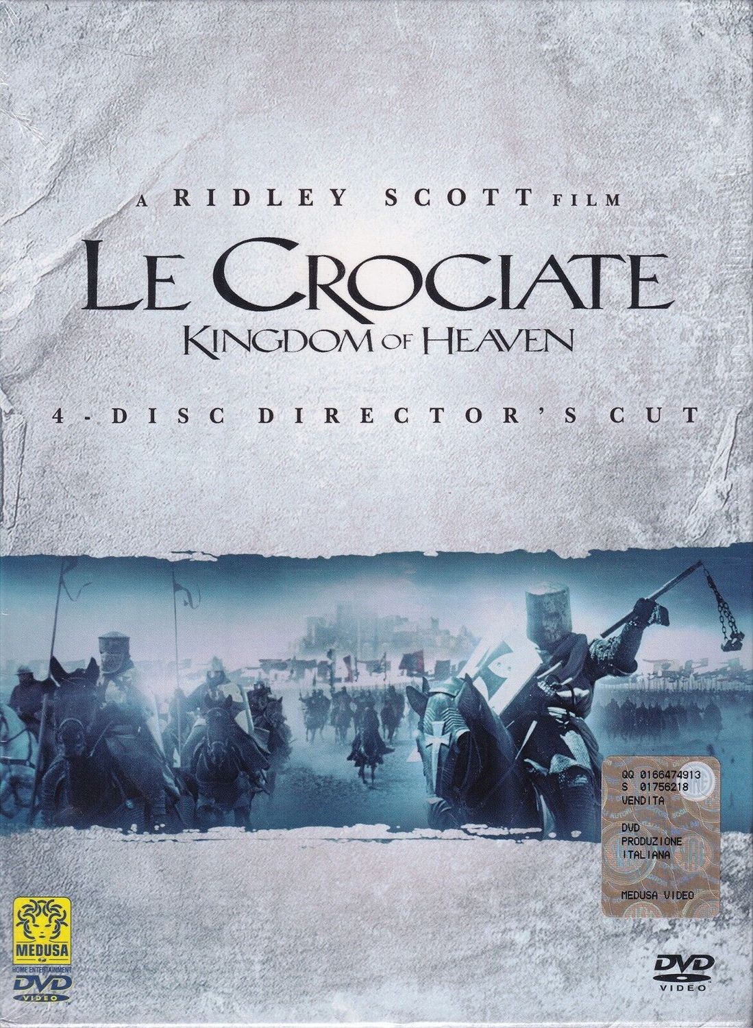 TeknoFilm - 4 DVD (Director's cut) – LE CROCIATE (KINGDOM OF HEAVEN) + IL CAMMINO DELLA REDENZIONE di Ridley Scott (2005) - MEDUSA