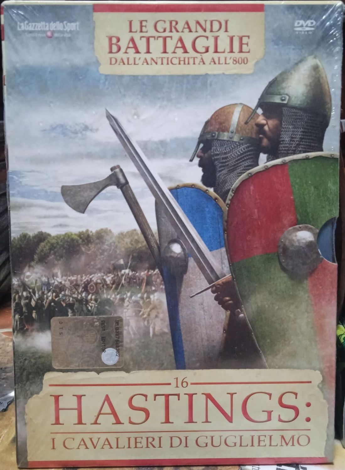 TeknoFilm – DVD – Le grandi battaglie (dall'antichità all'800) Vol. 16 - HASTINGS: I CAVALIERI DI GUGLIELMO (2013) - GAZZETTA DELLO SPORT