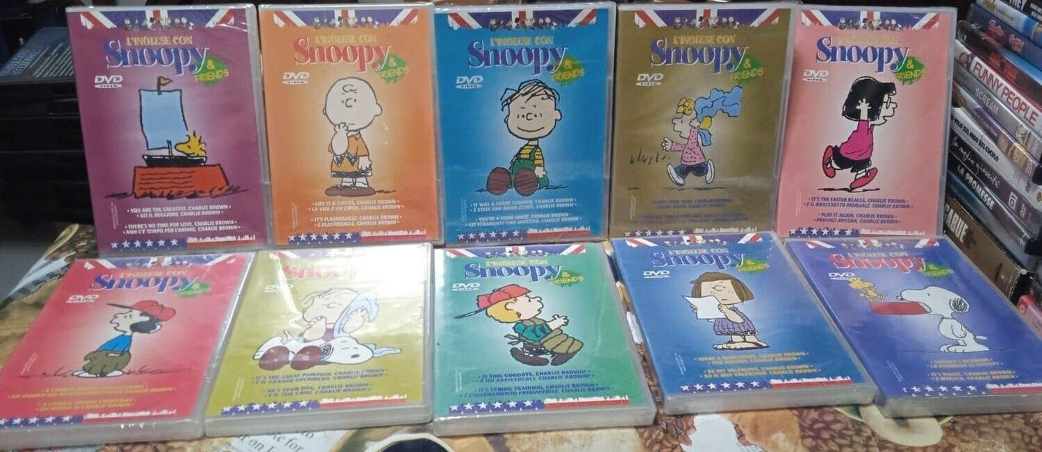 TeknoFilm - Opera completa 10 DVD (Eng + Ita) – L'INGLESE CON SNOOPY & FRIENDS (1975) - HOBBY & WORK