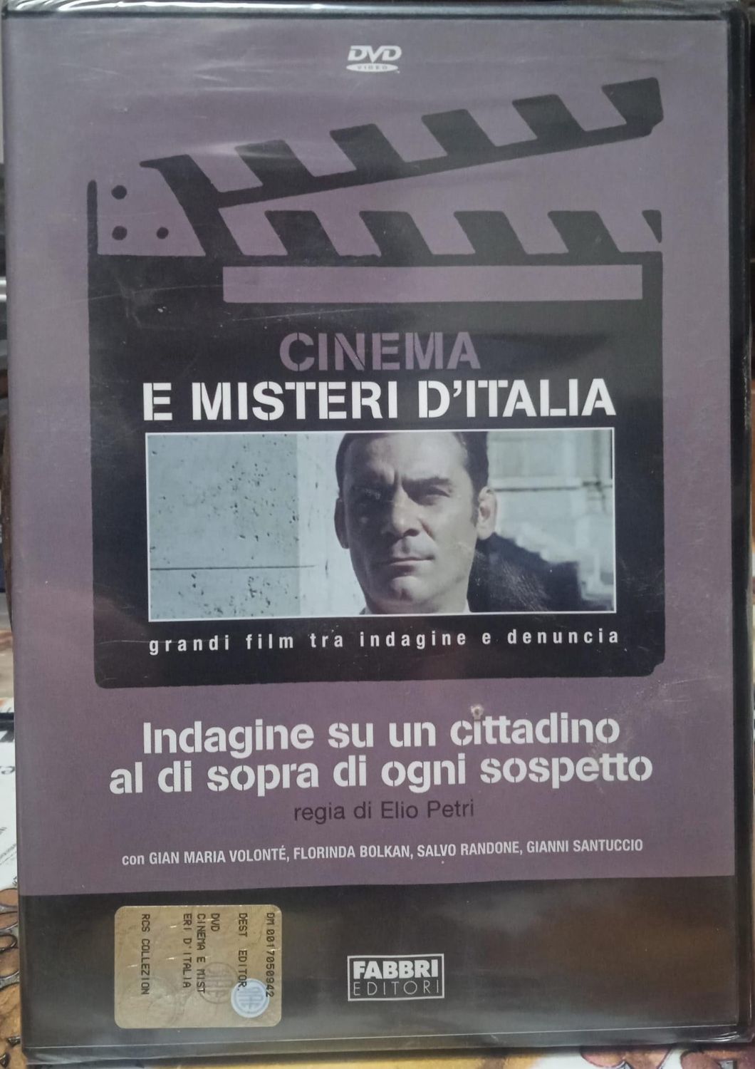 TeknoFilm - DVD – INDAGINE SU UN CITTADINO AL DI SOPRA DI OGNI SOSPETTO di Elio Petri (1970) - FABBRI EDITORI