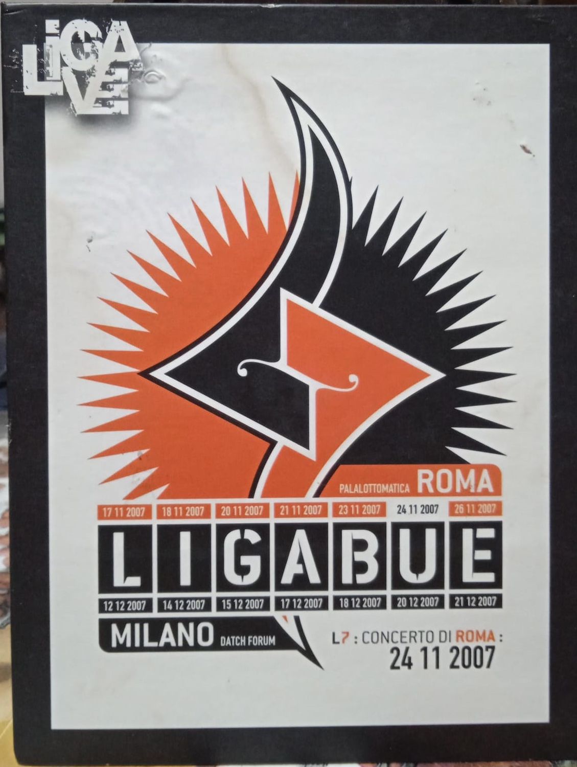 TeknoFilm – DVD (Versione Digipack) – LIGABUE - PALALOTTOMATICA ROMA 24/11/2007 - (2012) - DTS