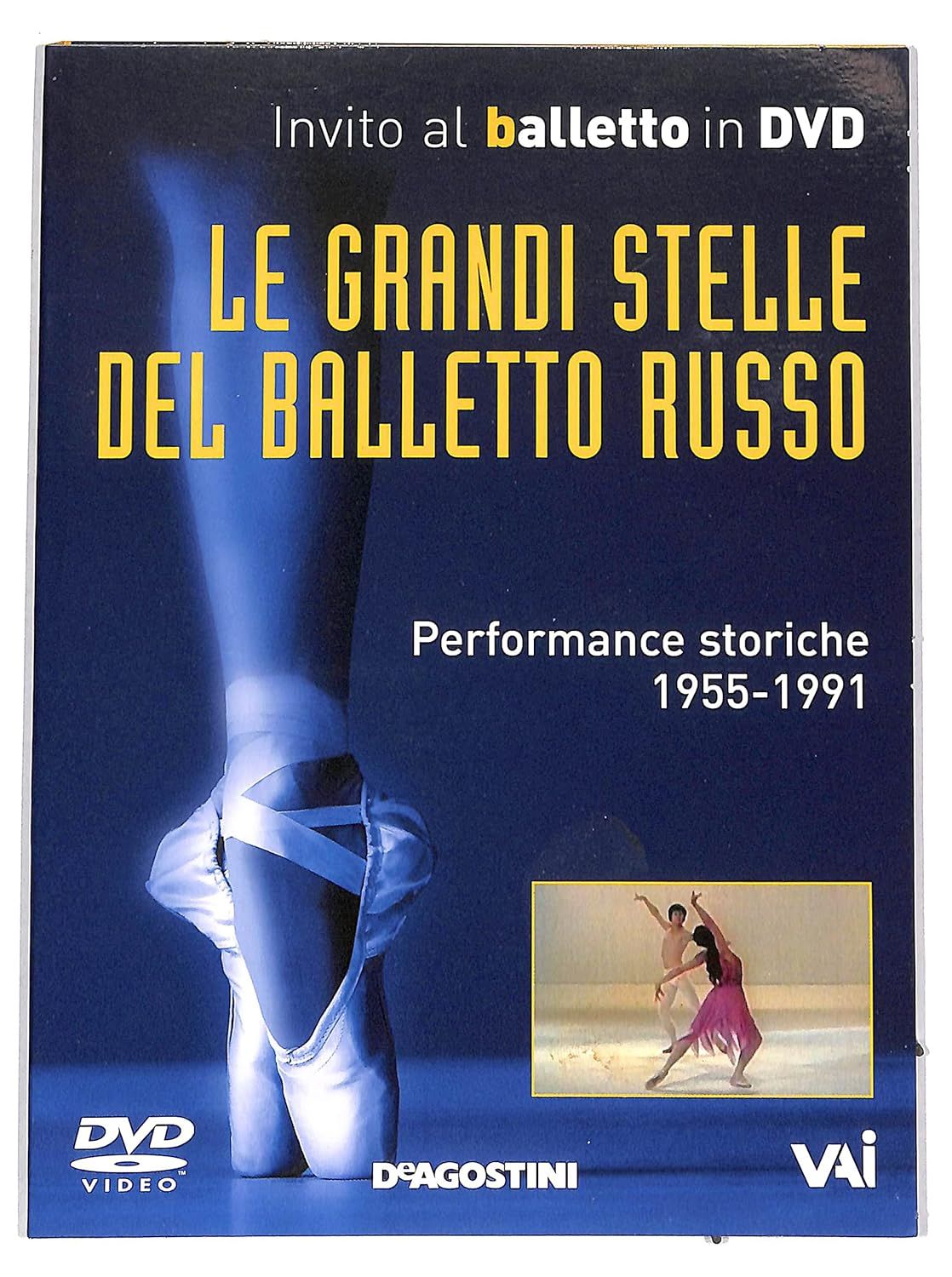 TeknoFilm - DVD – Invito al balletto Vol. 76 - LE GRANDI STELLE DEL BALLETTO RUSSO Performance storiche 1955-1991 di A.A.V.V. (1955) - DE AGOSTINI