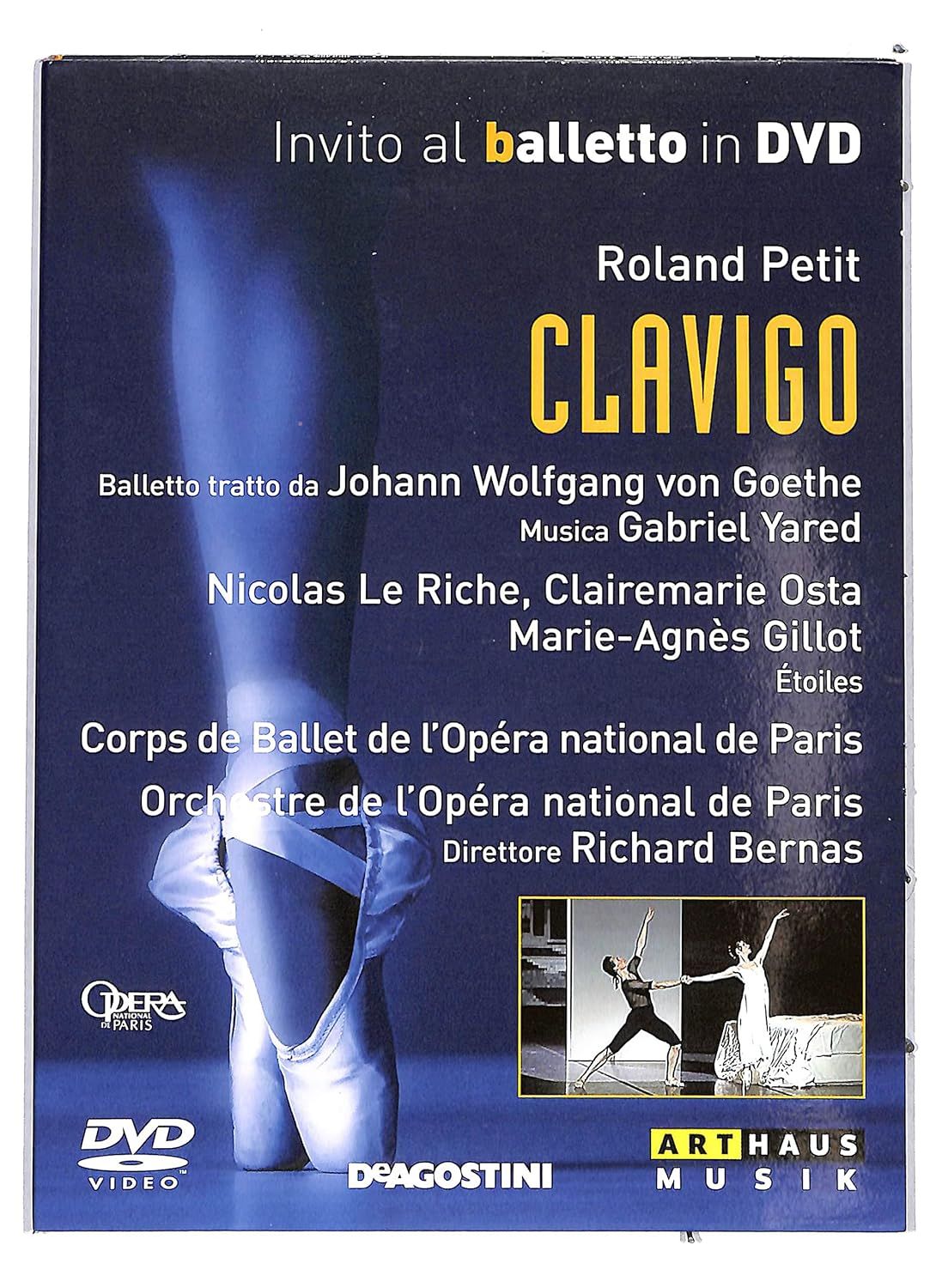 TeknoFilm - DVD – Invito al balletto Vol. 51 - CLAVIGO (Cops de Ballet de l'Operà National de Paris) di Francois Roussillon (1999) - DE AGOSTINI