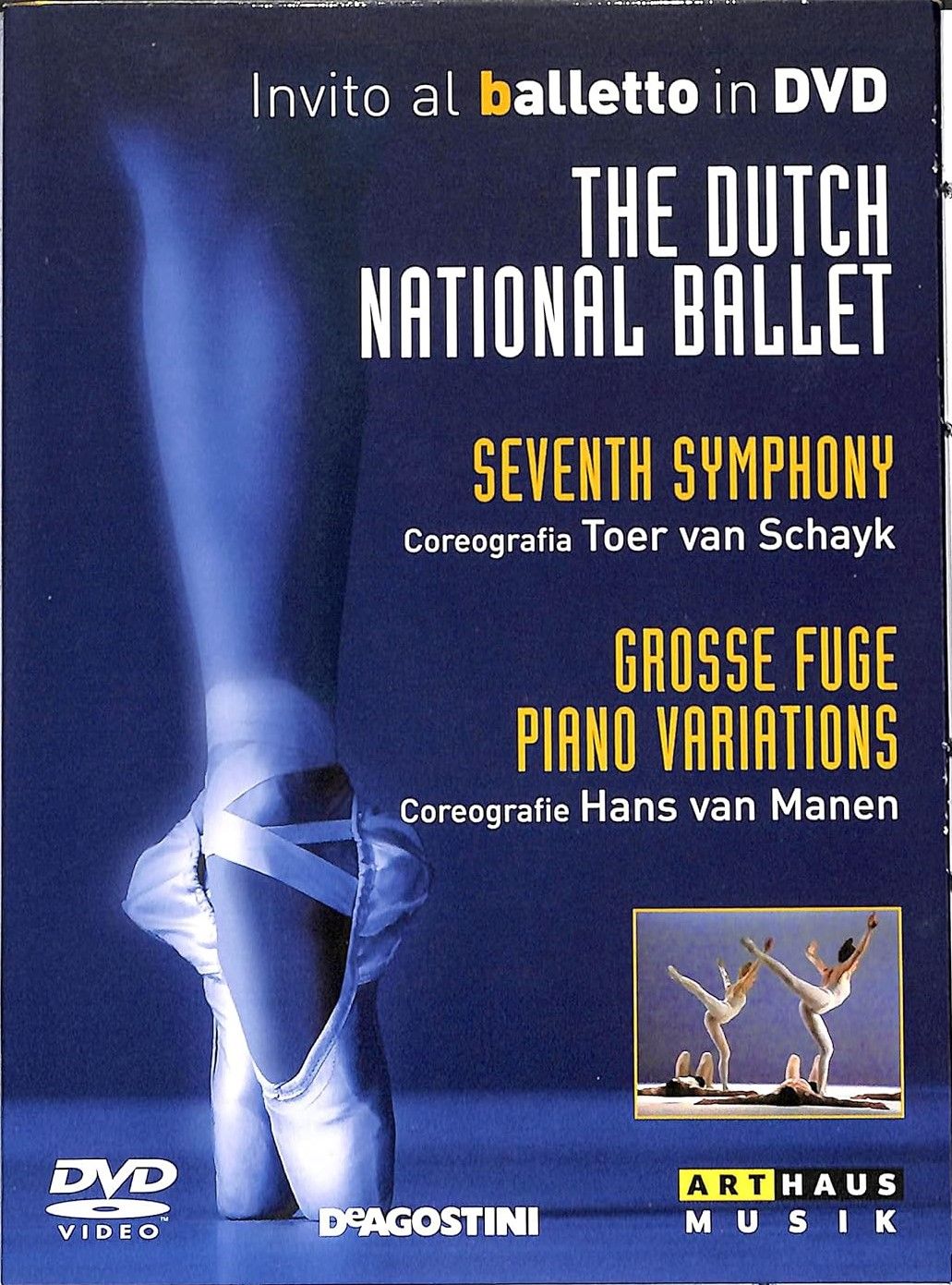 TeknoFilm - DVD – Invito al balletto Vol. 52 - THE DUTCH NATIONAL BALLET (SEVENTH SYMPHONY + GROSSE FUGE + PIANO VARIATIONS) di Jellie Dekker e Thomas Grimm (1983) - DE AGOSTINI
