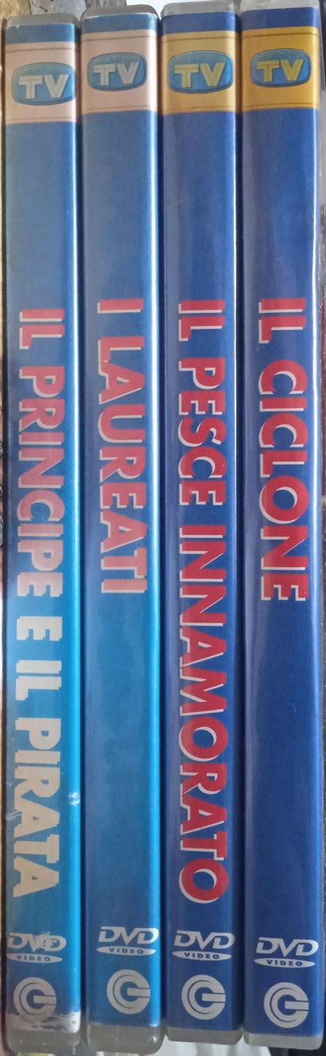 TeknoFilm - 4 DVD – LEONARDO PIERACCIONI COLLECTION: IL CICLONE - I LAUREATI - IL PRINCIPE E IL PIRATA - IL PESCE INNAMORATO - TV SORRISI E CANZONI