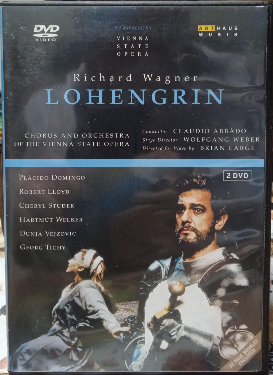 TeknoFilm - 2 DVD + Booklet – Richard Wagner: LOHENGRIN (Chorus and Orchestra of the Vienna State Opera) di Brian Large (1990) - ART HOUSE MUSIC
