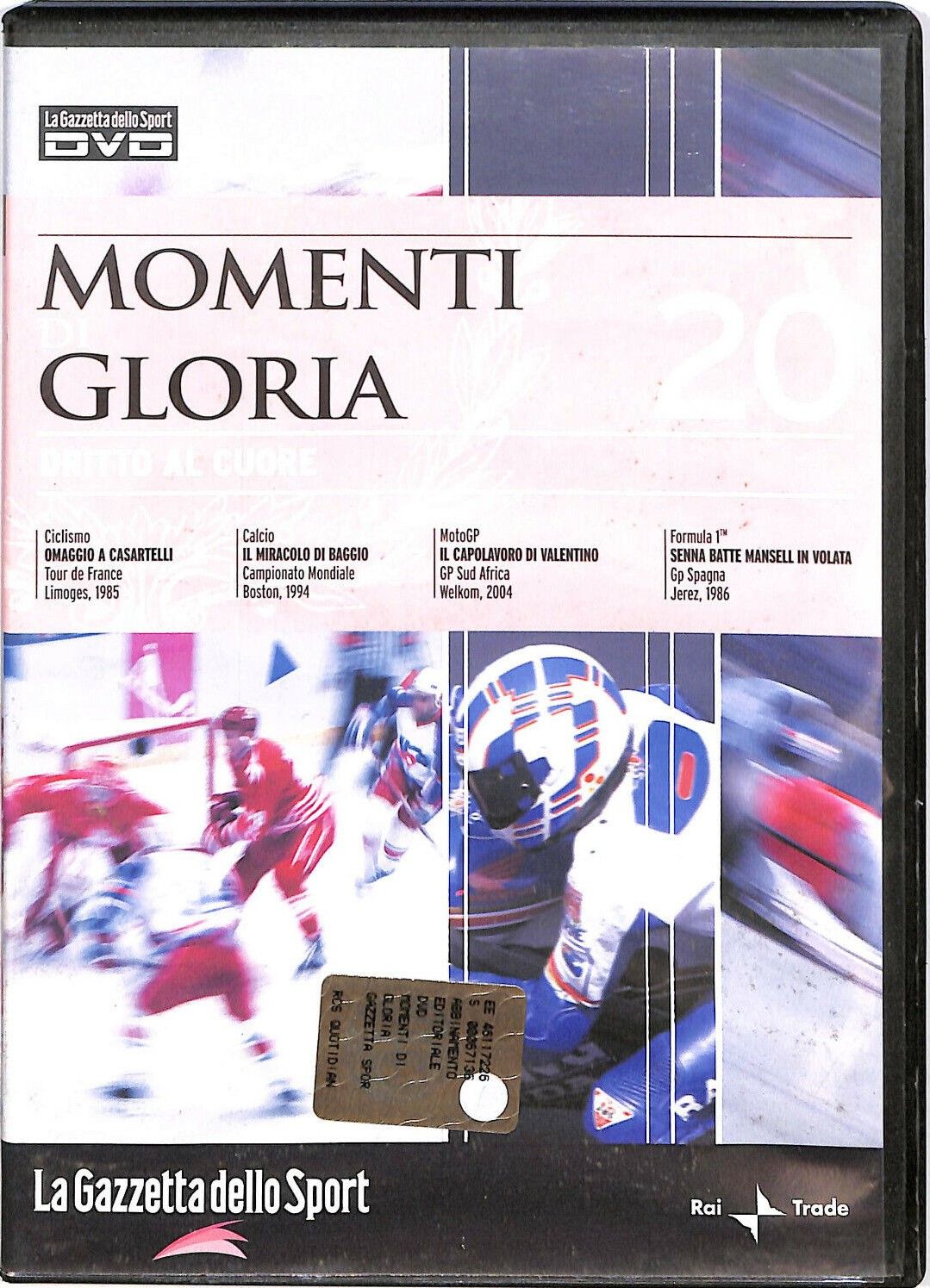 TeknoFilm - DVD - MOMENTI DI GLORIA Vol. 20 - DRITTO AL CUORE (2008)  - GAZZETTA DELLO SPORT