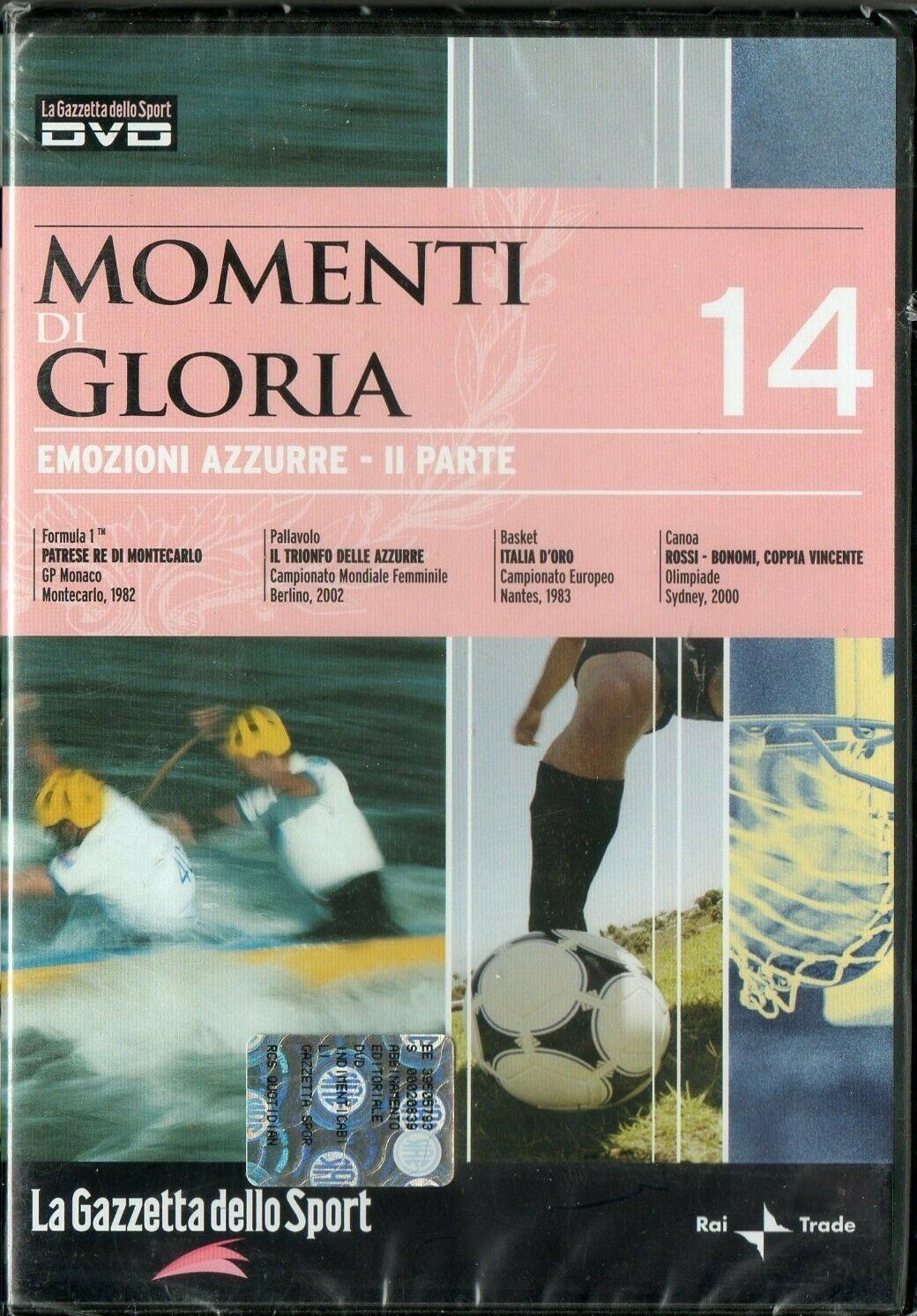 TeknoFilm - DVD - MOMENTI DI GLORIA Vol. 14 - EMOZIONI AZZURRE PARTE II (2008)  - GAZZETTA DELLO SPORT