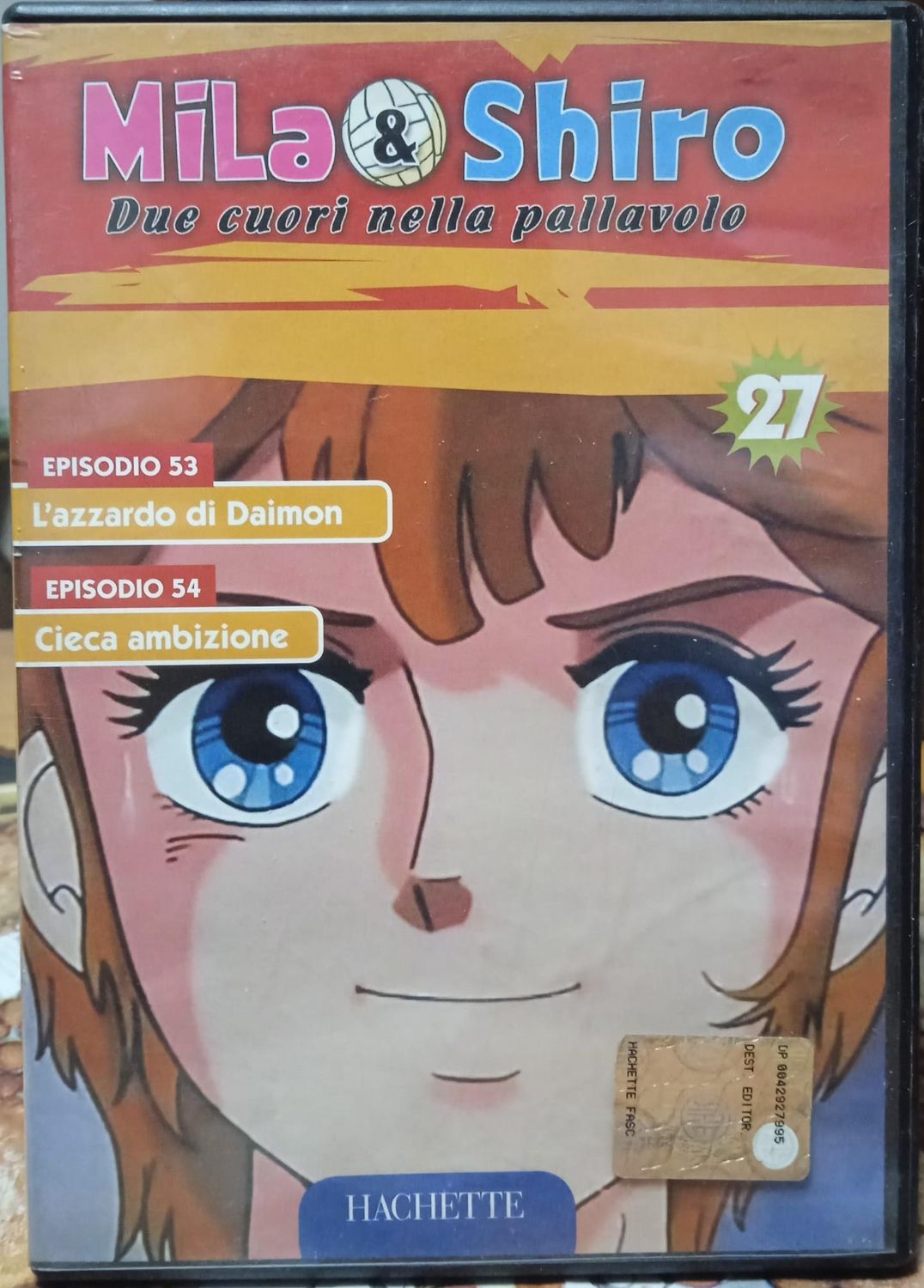 TeknoFilm - DVD – MILA & SHIRO DUE CUORI NELLA PALLAVOLO Vol. 27 (Ep. 53 e 54) di Kazuyuki Okaseko e Masari Sasahiro (1984) - HACHETTE