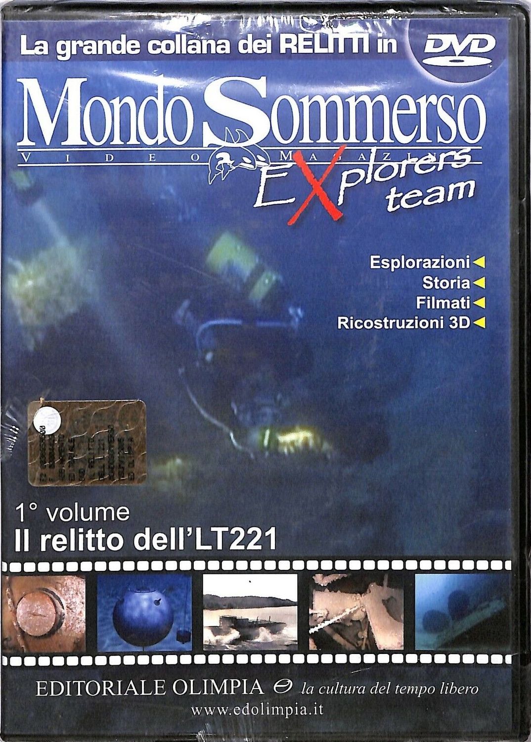 TeknoFilm - DVD – Mondo sommerso Vol. 01 - IL RELITTO DELL'LT221 - OLIMPIA