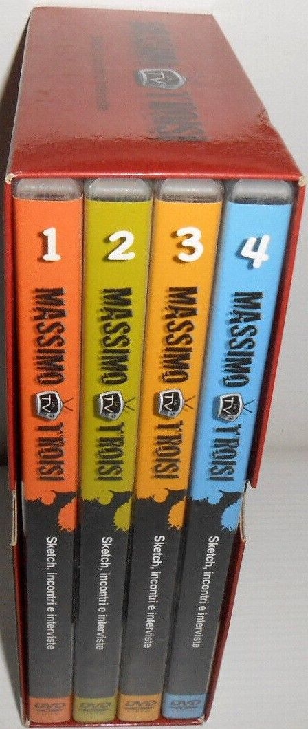 TeknoFilm - Box 4 DVD – MASSIMO TROISI: DIARIO TV (4 Parti - Sketch, incontri e interviste) 2009 - REPUBBLICA/L'ESPRESSO