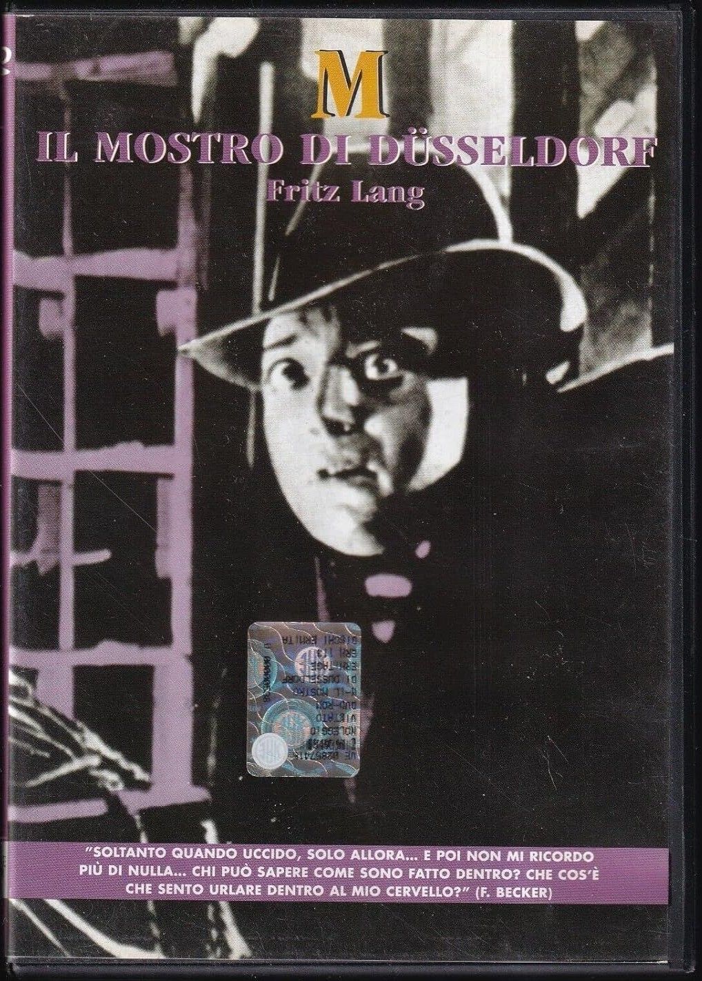 TeknoFilm - DVD – M, IL MOSTRO DI DUSSELDORF di Fritz Lang (1931) - ERMITAGE